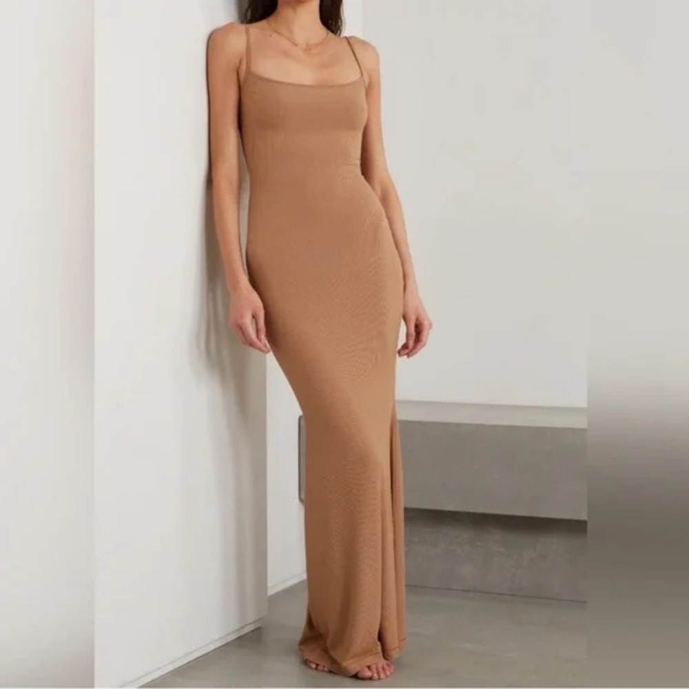 SKIMS Soft Lounge Long Slip Dress Sienna